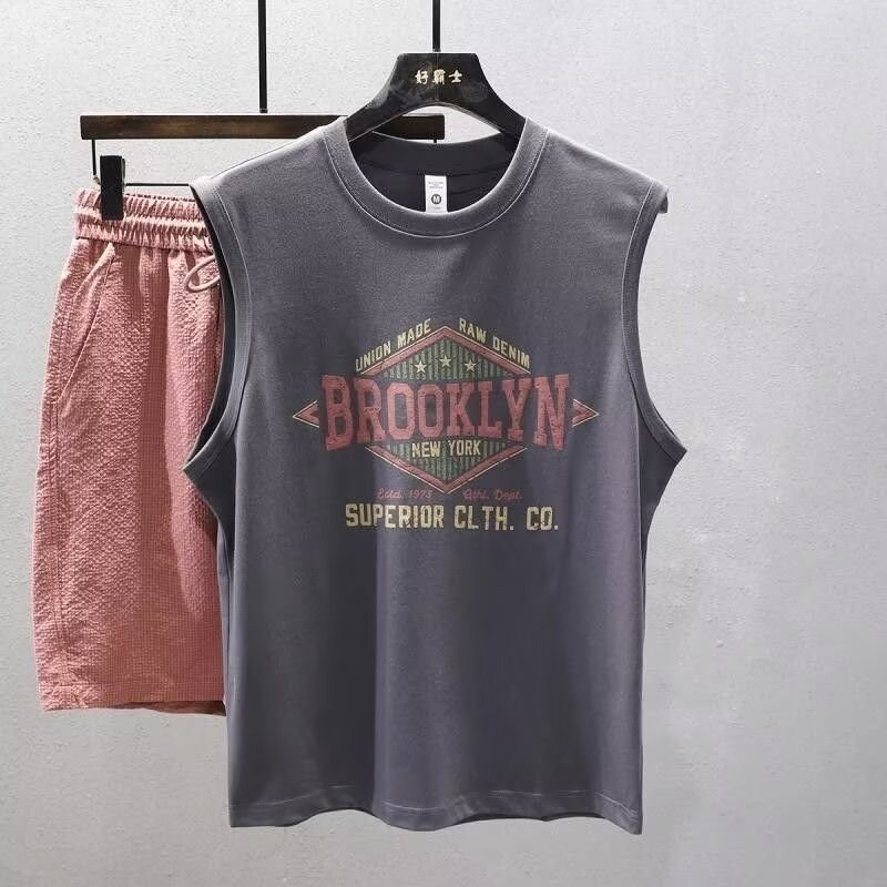 2025 NEW 2025 Men's Summer Vest for Outdoor Wear, Fitness, Basketball, Crossbody Sports, Wide Should