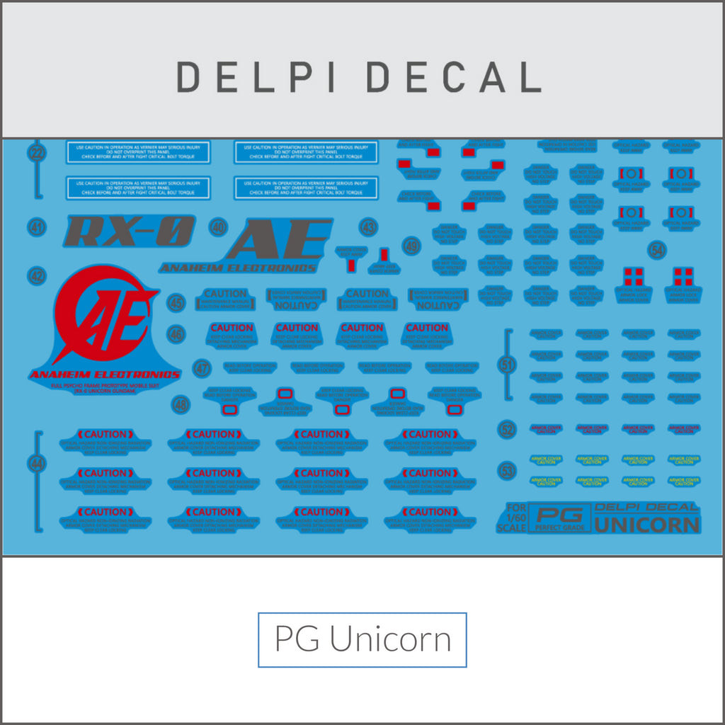 Delpi Decal (ดีคอลน้ำ) PG Unicorn