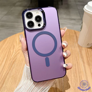 เคสไอโฟน 11 แฟชั่นประจุแม่เหล็ก Plating เลนส์กันชน สำหรับ IPhone 17 AIR 13 11 14 Pro Max 16 15 12 Pro Max 14 15 16 Plus