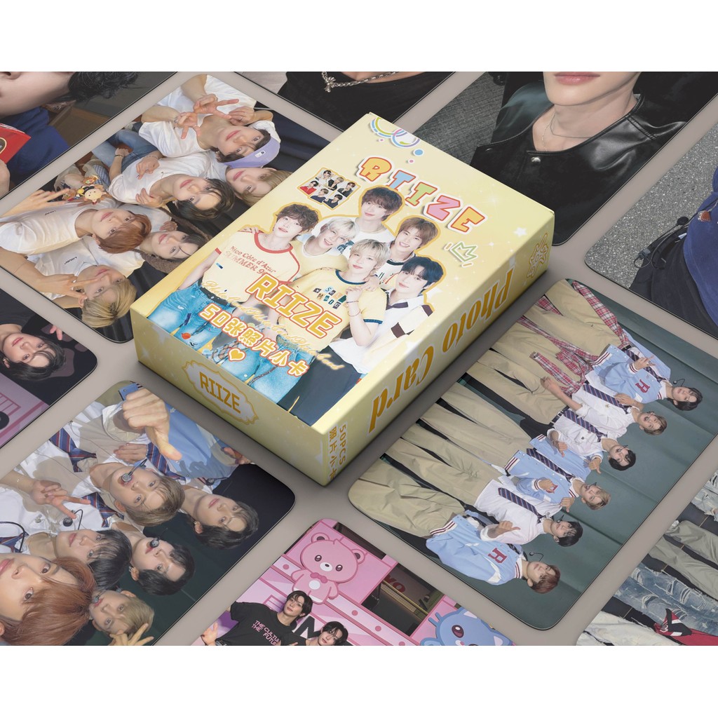 50-55 ชิ้น/กล่อง RIZE Lomo การ์ดโฮโลแกรมเลเซอร์ Photocards SHOTARO EUNSEOK SUNGHAN WONBIN SEUNGHAN S