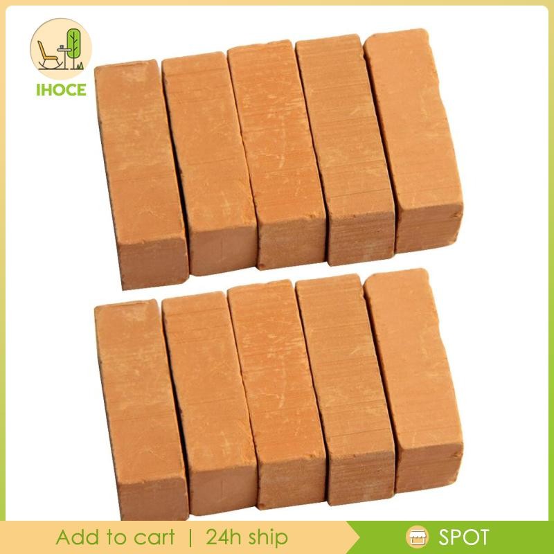 [Ihoce] 10 ชิ้นอิฐขนาดสีแดงอิฐหลังคากระเบื้องสําหรับชุดอาคารหินขนาด: 30 X 15 X
