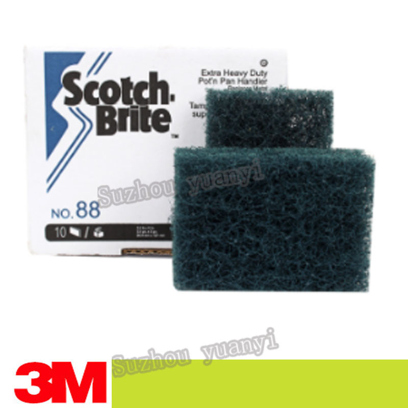 10PCS 3M 88 Scotch brite 88 Heavy Scale ทําความสะอาดผ้าสําหรับ Heavy Scale ทําความสะอาด 3M 88 ขนาด12