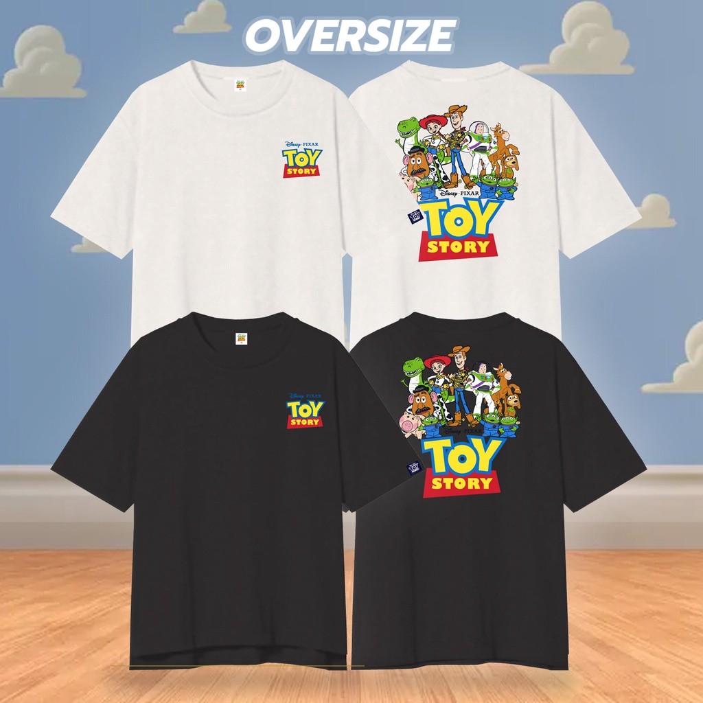 เสื้อสงกรานต์ เสื้อยืดผู้ชาย ทอย สตอรี่ เสื้อยืดสำหรับครอบครัว ลายสไตล์เดียวกัน สบายระบายอากาศ