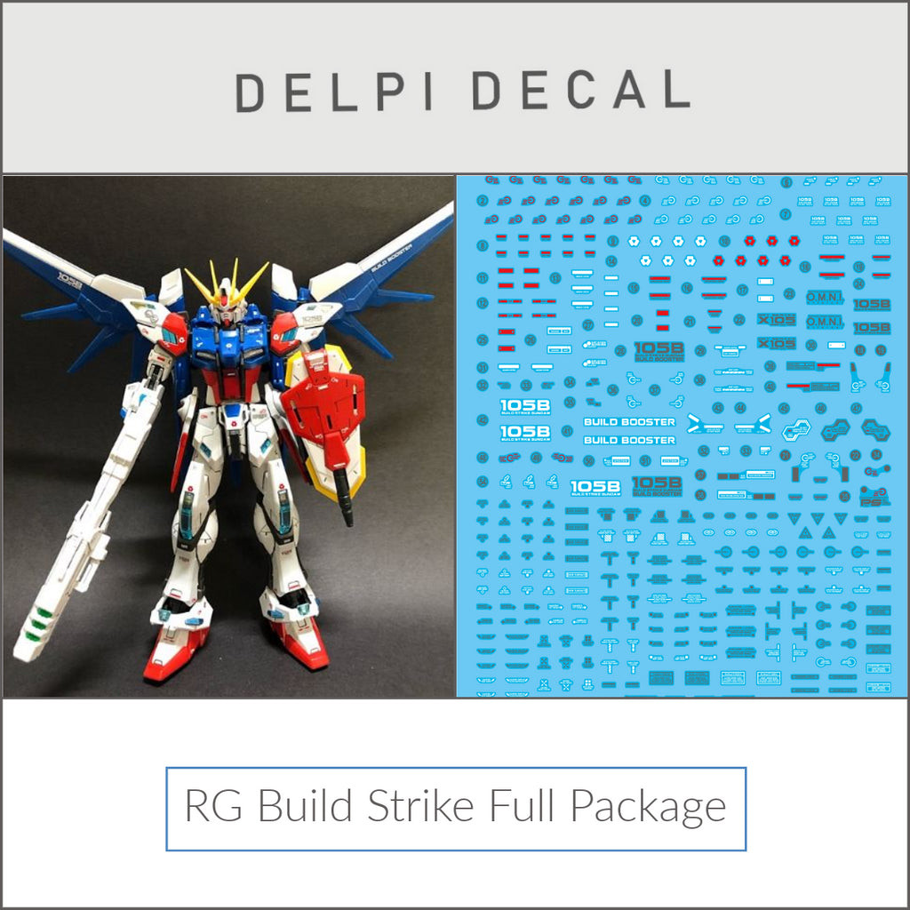 Delpi Decal (ดีคอลน้ำ) RG Build Strike Full Package