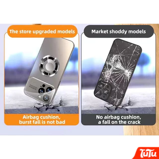 TuTu หรูหรา Anti drop พร้อมเลนส์กล้อง ProtectiWirelessCharge Chargin เคสโทรศัพท์ใช้งานร่วมกับสําหรับ iPhone 17 16 14 13 12 11 15 Pro Max Air Plus Hard กันกระแทกกันชนโทรศัพท์