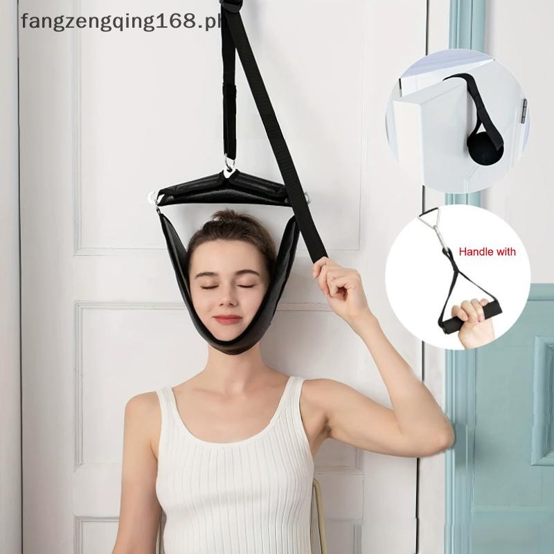 F8PH แบบพกพาสายคล้องคอคอ Stretcher เข็มขัดประตูแขวนปากมดลูก Traction อุปกรณ์ Chiropractic เครื่องมือ