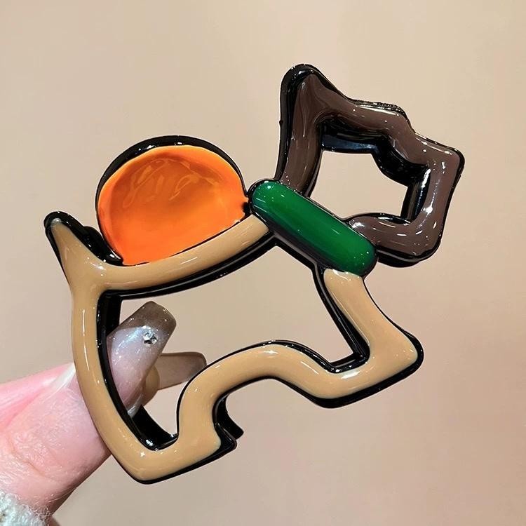 Cute_Girl 💕💕 กิ๊ฟกิ๊บติดผม การออกแบบแบบกลวง ลูกสุนัขการ์ตูน สีโดพามีน หวานและน่ารัก กิ๊บติดผมคุณภาพสูง - รูปที่ 6