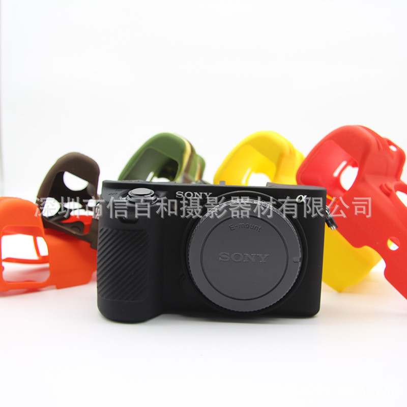 Spot Goods#Sony Mirrorless Digital Camera A6500Special Silicone Case Camera Case Protective Sleeve10