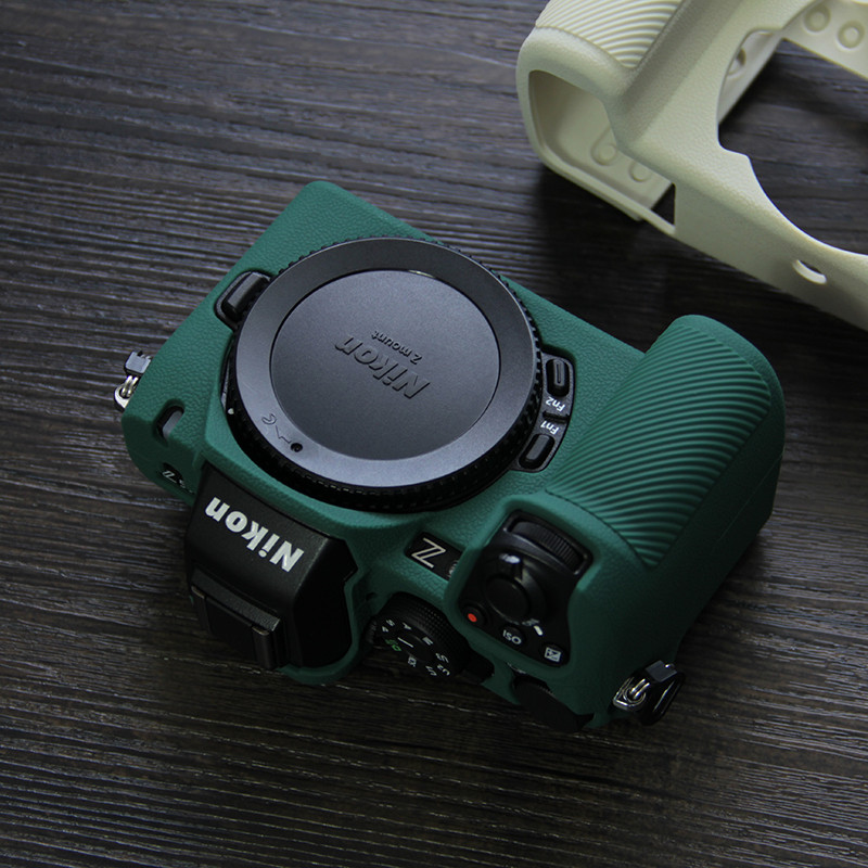 เหมาะสําหรับ nikon Z5ii 2 กล้อง Z50II เคสซิลิโคนลายลิ้นจี่ nikon Z50 รุ่นที่สองป้องกันกรณี Body Case