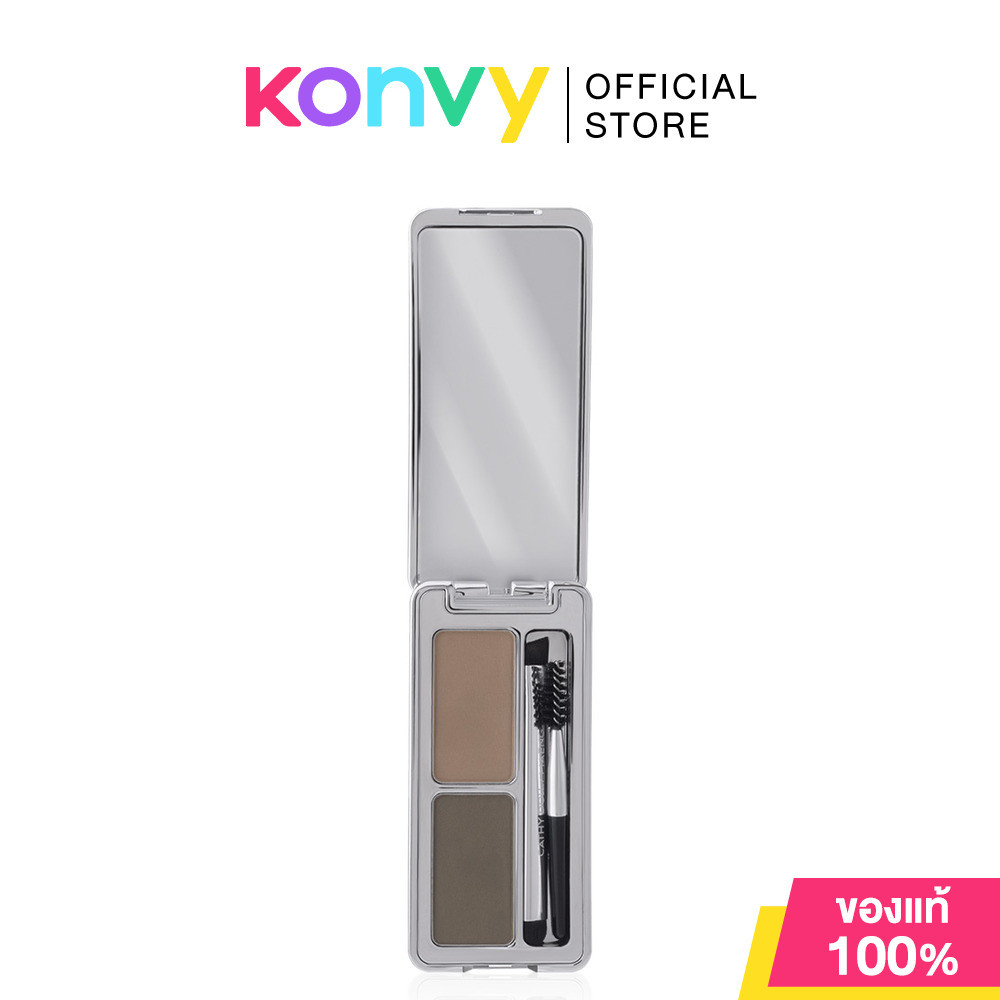 Cathy Doll x Maeng Artist Eyebrow Powder [1.8g + 1.8g] #01 Ashley Gray พาเลทเขียนคิ้วเนื้อฝุ่น 2 เฉด