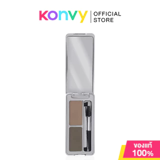 Cathy Doll x Maeng Artist Eyebrow Powder [1.8g + 1.8g] #01 Ashley Gray พาเลทเขียนคิ้วเนื้อฝุ่น 2 เฉดสี เคที่ดอลล์.