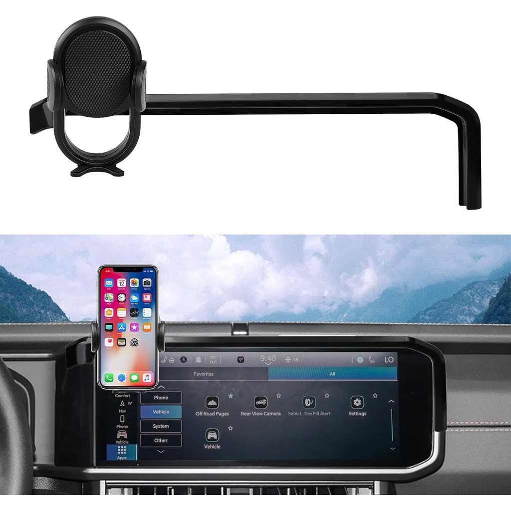 Autorder ผู้ถือโทรศัพท์รถยนต์สําหรับ 2024 2025 Jeep Wrangler JL/Gladicator JT อุปกรณ์เสริมโทรศัพท์ 1