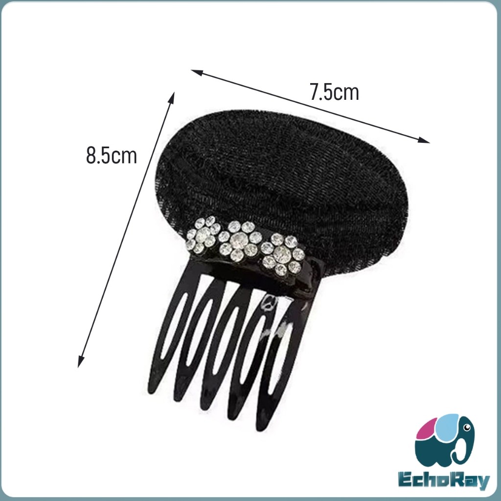 E.R กิ๊บติดผมฟองน้ํา ประดับดอกไม้  เครื่องมือจัดแต่งทรงผมแต่งหน้า hair clip - รูปที่ 5