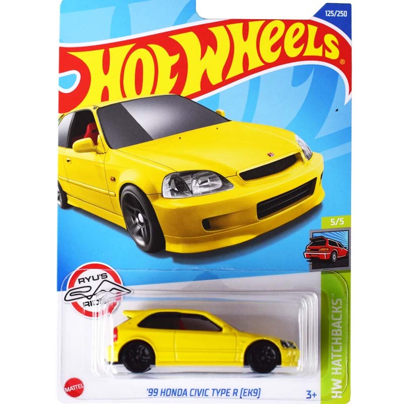HotWheels HotWheels ล้อร้อน HONDA CIVIC รถสปอร์ต/EK9 HONDA CIVIC TYPE R 125 22E
