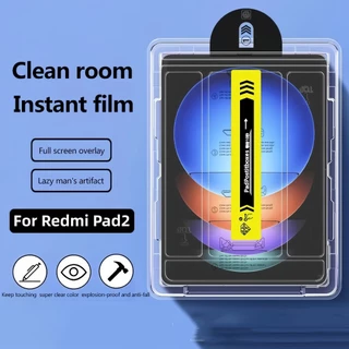 ฟิล์มกระจกใส สำหรับ Xiaomi Pad7/7pro/8/8pro Redmi Pad 2 Redmi Pad SE 11/Pro 12.1 พร้อมกรอบช่วยติด