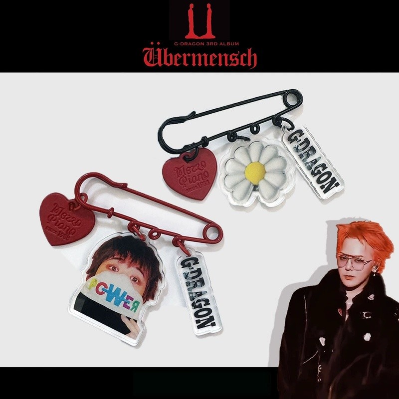 G-DRAGON อะคริลิคเข็มกลัดจี้ Pin Gwang Zhilong เครื่องประดับ Merchandise โฮมเมดการ์ตูนเข็มกลัด
