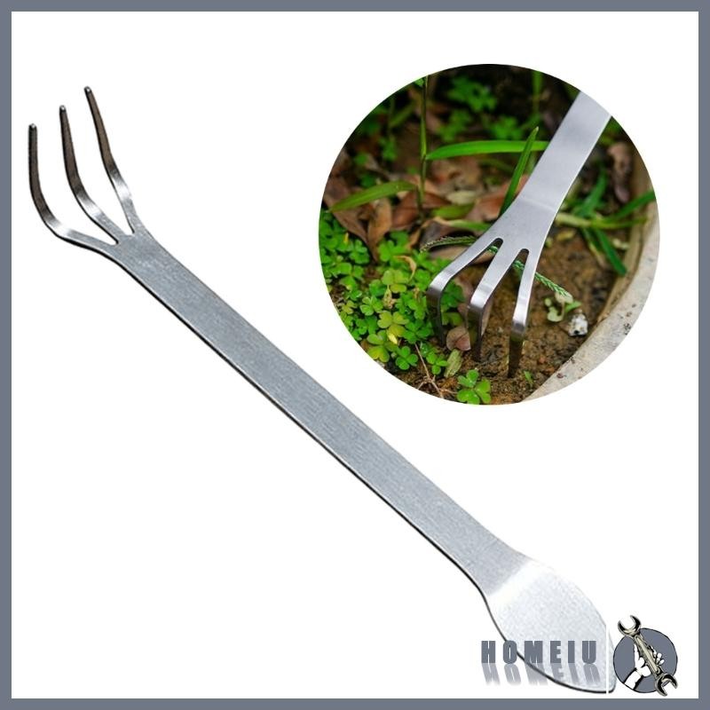 HOMEIU 1 2 ชิ้นคราดบอนไซเครื่องมือต้นไม้บอนไซ 3Prong Root Rakes สําหรับผู้ที่ชื่นชอบทําสวน