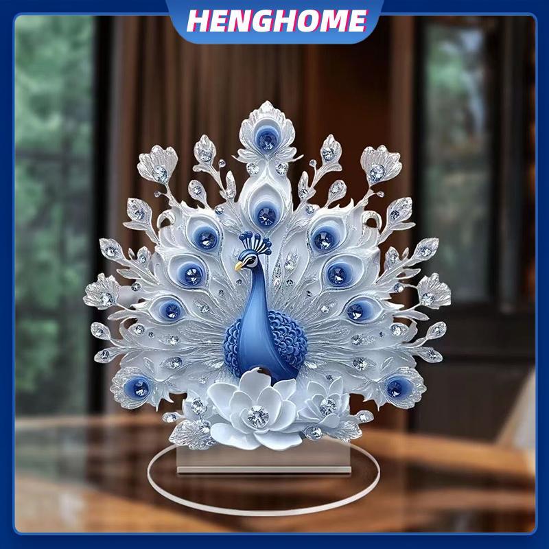 HENGHOME Decor Peaco รูป Peaco Decor สําหรับสํานักงานพิธีขึ้นบ้านใหม่ของขวัญเดสก์ท็อปตกแต่งเครื่องประดับ HENGHOME