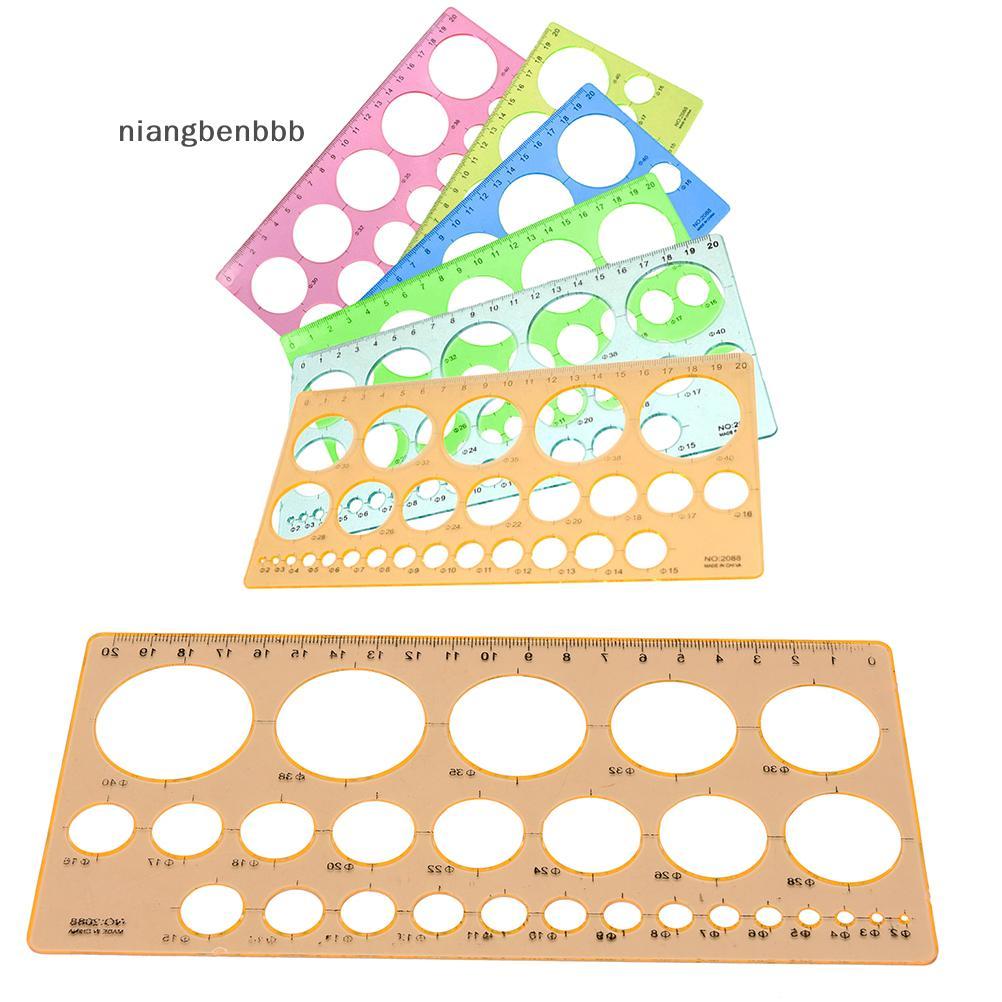 (niangbenbbb) 1X Quilling ไม้บรรทัดแม่แบบชุดเครื่องมือวงกลมขนาด Origami กระดาษ Quilled Creat DIY ใหม่