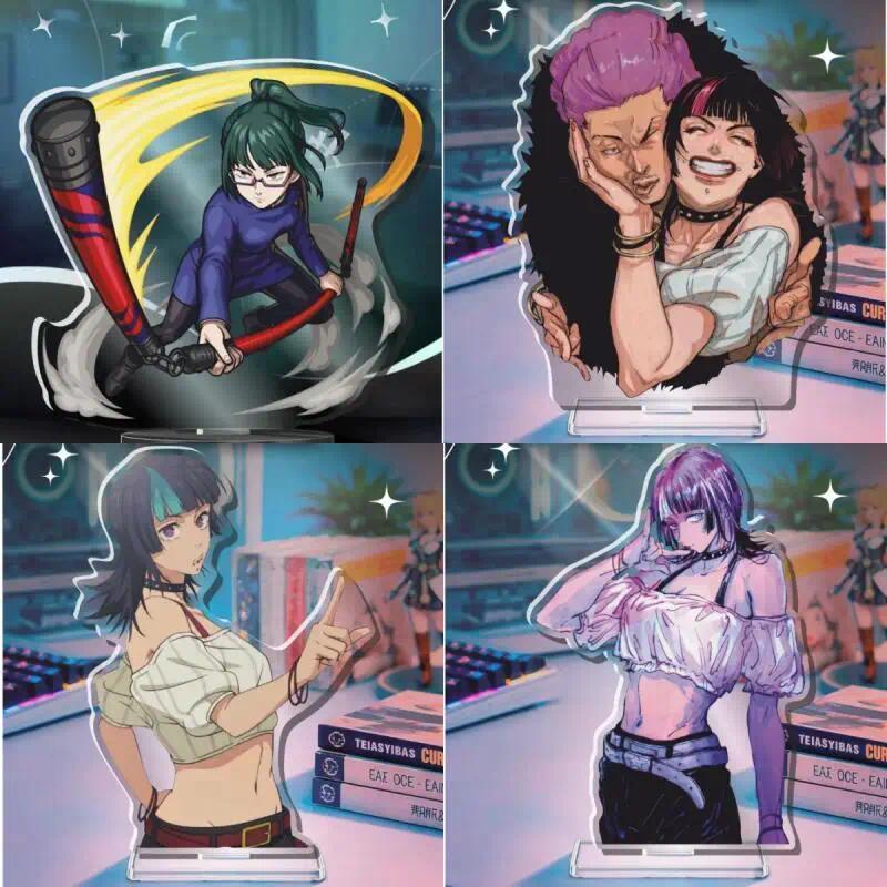 อะนิเมะการ์ตูนอะคริลิค Standee สําหรับ Jjk Miwa Kasumi Zenin Maki Choso Self-Made ขาตั้งแผ่นอะคริลิค