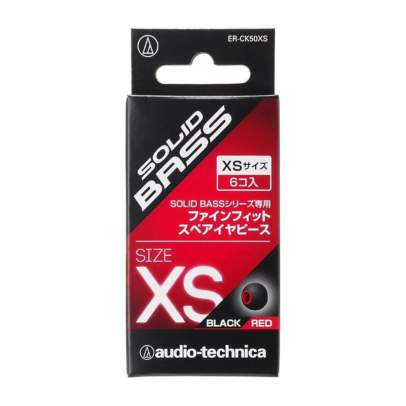 Audio-Technica Fine Fit Replacement Ear Pieces - Black/Red & White/Red