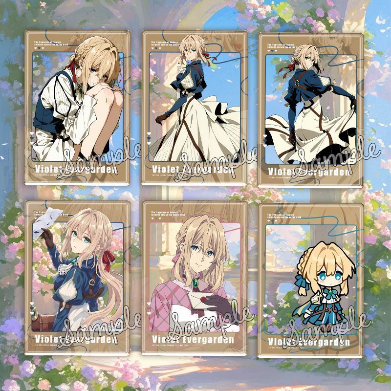Violet Evergarden/Violet Evergarden สินค้าอนิเมะ Violet Evergarden อะคริลิคผ่านการ์ด/cuzr