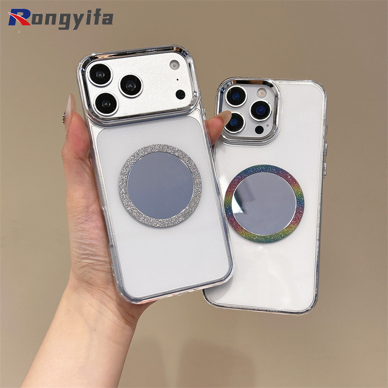 กระจกGlitterแม่เหล็กสําหรับVivo V70 FE V60 V50 V40 V40E V30E V30 V27E V29E V25E V23E V21E V20 X8 T5 