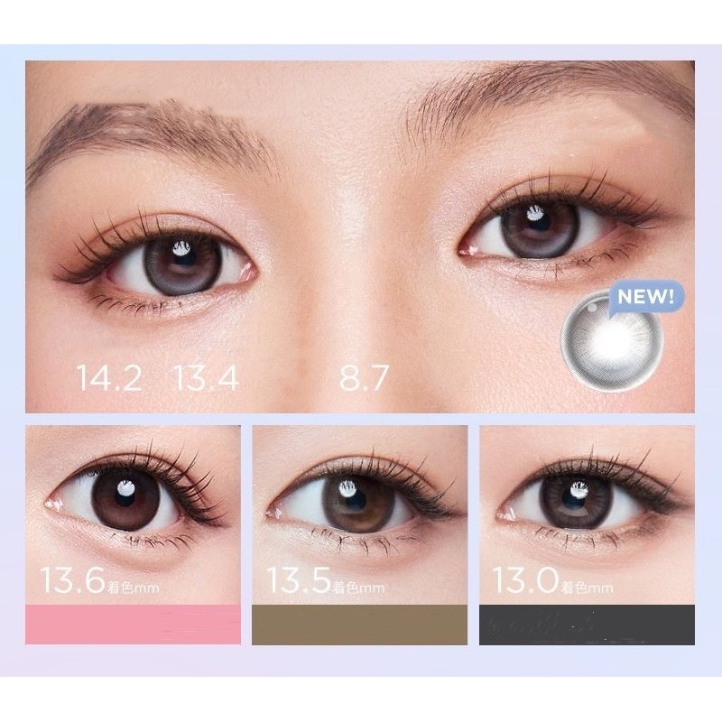 1 คู่เลนส์เรืองแสงแกนถ่วงน้ําหนัก/แก้ไข , Moody Brand ,วัสดุดีกว่า , sensitive eyes ใช้ ,Power 0.00 