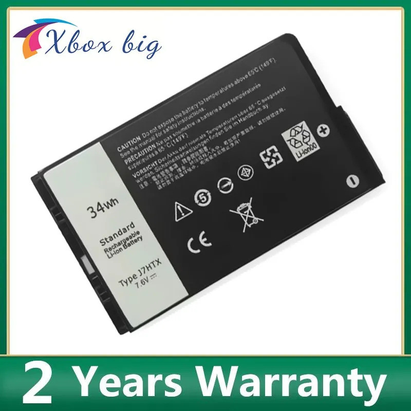 7.4V 26WH 7XNTR 7.6V 34WH J7HTX 2JT70 แบตเตอรี่แล็ปท็อปสําหรับ Dell Latitude 12 7202 7212 7220 T03H0