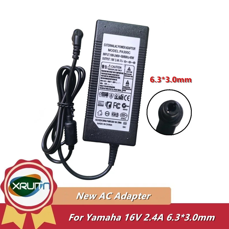ใหม่ PA-300C 16V 2.4A AC Adapter Charger สําหรับ YAMAHA PSR-S550 PSR-S650 PSR-S670 PSR-S770 PSR-S970