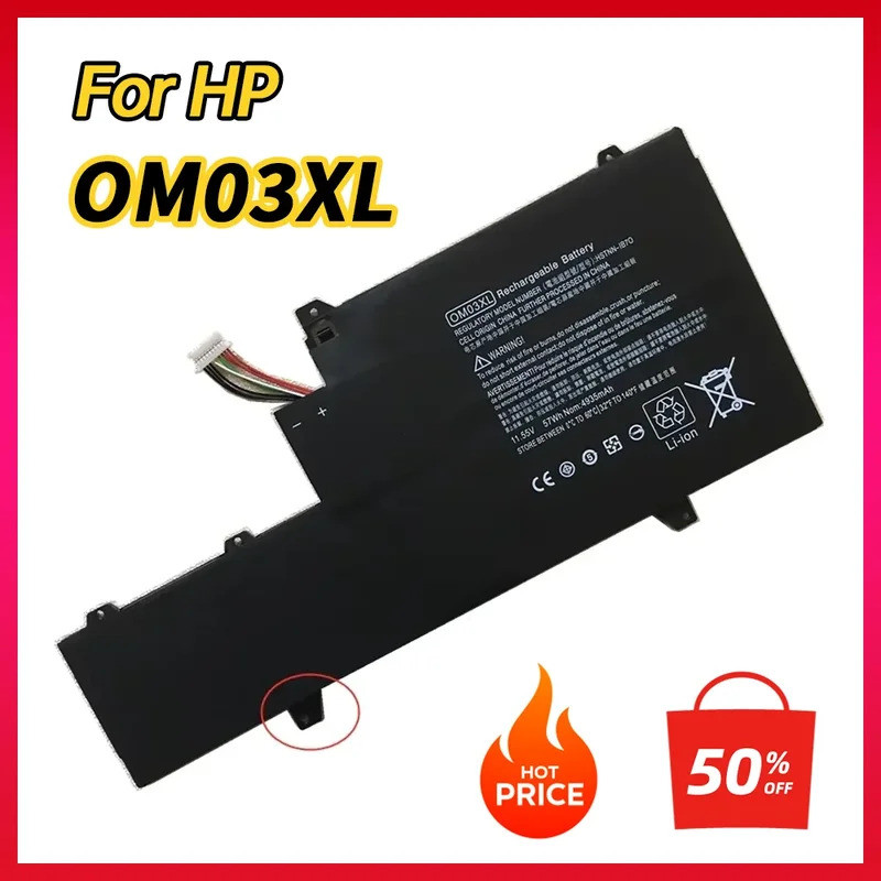 ใหม่ 100% OM03XL HSTNN-I04C 863167-171 863280-855 863167-1B1 HSTNN-IB70 แบตเตอรี่แล็ปท็อปสําหรับ HP 
