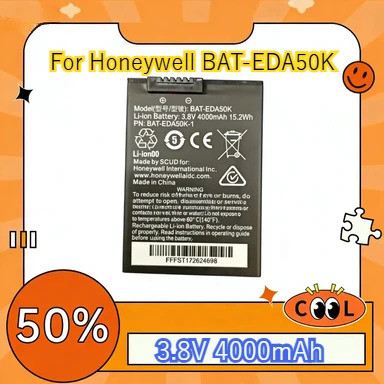 เข้ากันได้กับแบตเตอรี่สแกนเนอร์ Honeywell BAT-EDA50K 3.8V 4000mAh
