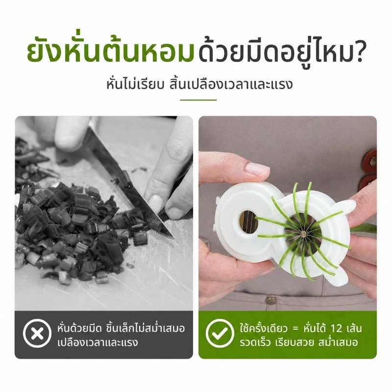 เครื่องตัดผักอเนกประสงค์ อุปกรณ์ซอยผัก thumbnail 7