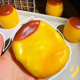 [Willbehot-t] Anti-Anxiety Pudding Stress Ball Squishy อาหารรูปบีบ Fidget ของเล่นสําหรับเด็กผู้ใหญ่ของขวัญวันวาเลนไทน์ [ใหม่]