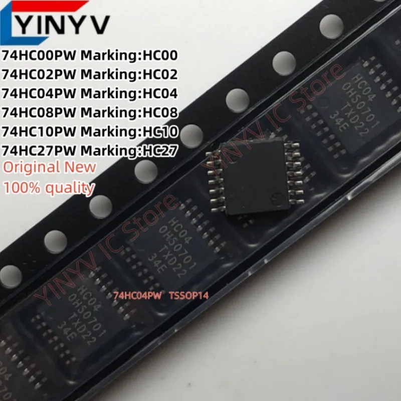 5 ชิ้น 74HC00PW HC00 74HC00 74HC02PW HC02 74HC02 74HC04PW HC04 74HC04 74HC08 74HC08 74HC10PW HC10 74