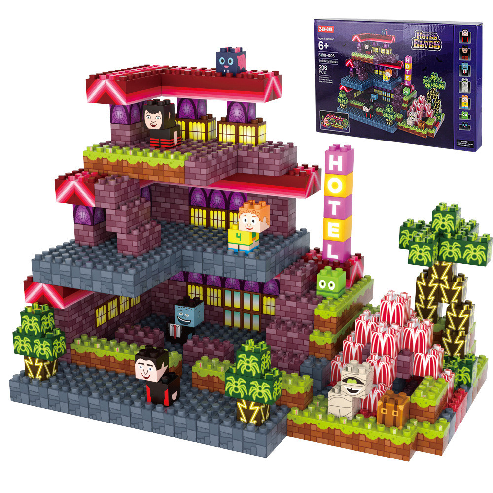 My Building Block World Variety Building Block Building Block Elf Hotel Model Bu