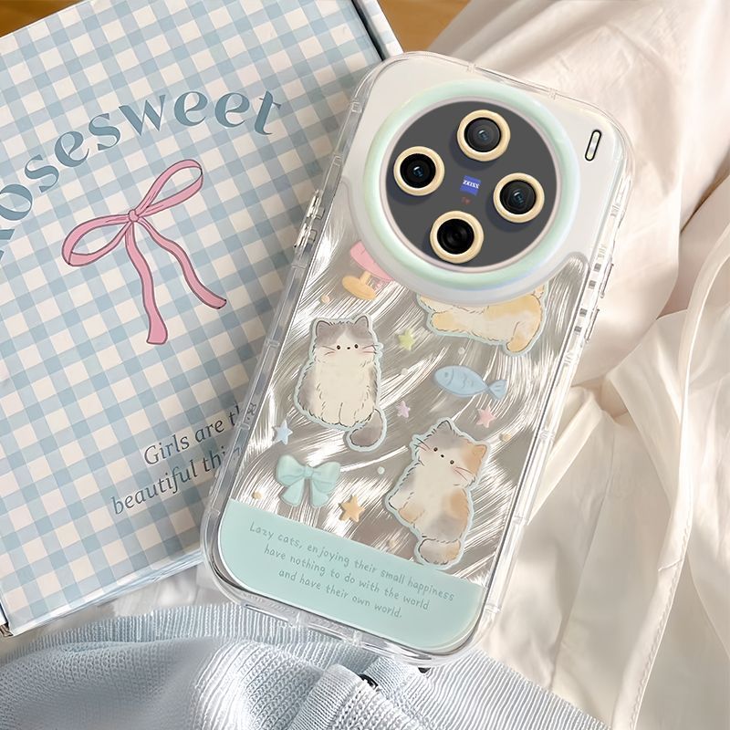 สําหรับ VIVO X300 Pro X200 s Ultra ซิลิโคนการ์ตูนกันกระแทกเคสโทรศัพท์น่ารักรวมทุกอย่าง Catwoman