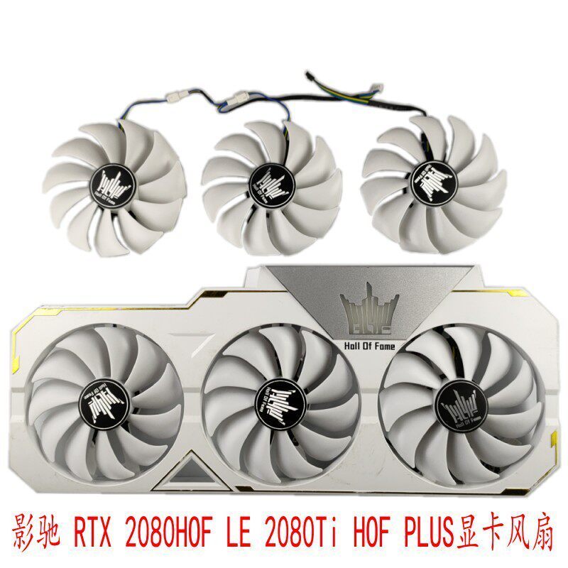 GALLI RTX2080Ti 11G HOF HOF HOF พัดลมการ์ดกราฟิกคอมพิวเตอร์เกมอิสระ Cooling อุณหภูมิเงียบควบคุม