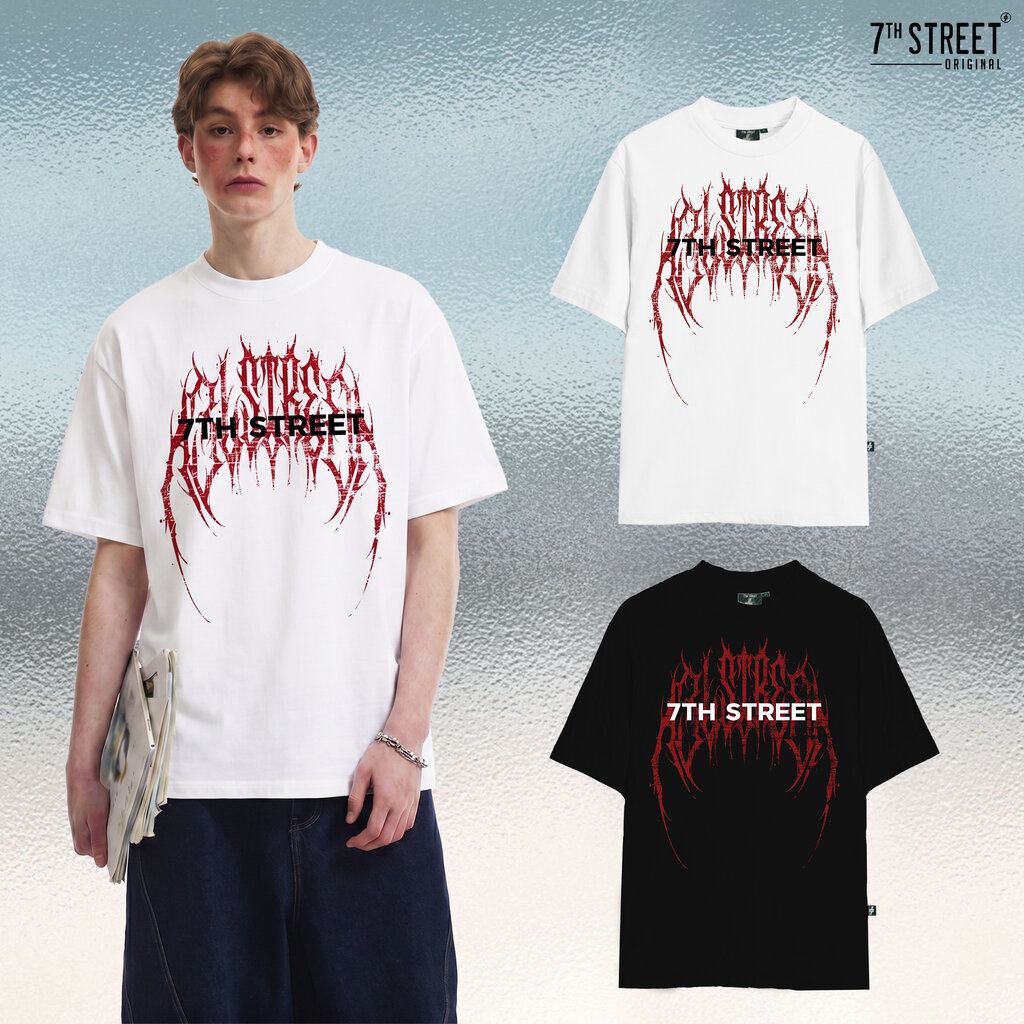 7ᵗʰ Street Oversize90s Cotton100% Com(No.20) ทรงคอฟิต ผ้านุ่ม เบา ใส่สบายที่สามารถสวมใส่ได้ทุกวัน รุ
