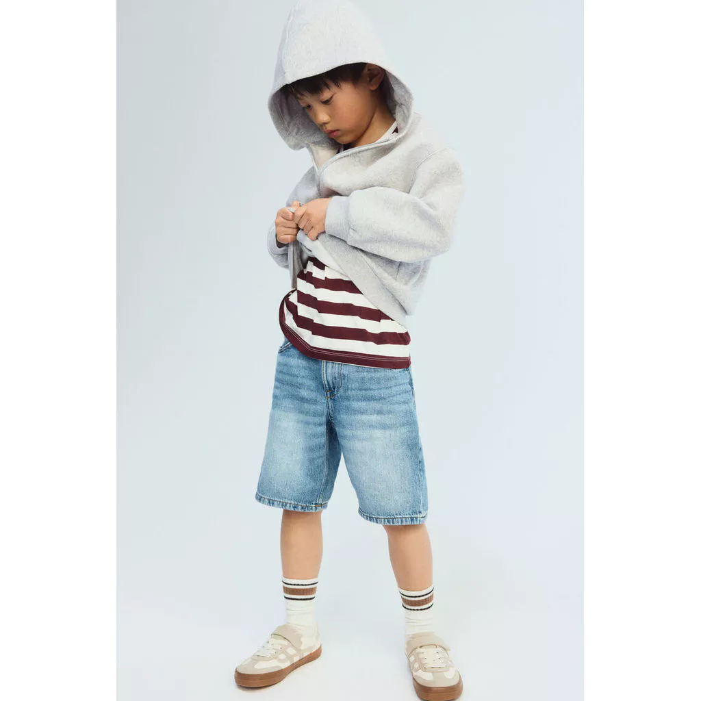 H&M(เอชแอนด์เอ็ม) ฮู้ดดี้ซิปหน้า ผ้าขนแกะด้านใน เด็กชาย 1343770_1
