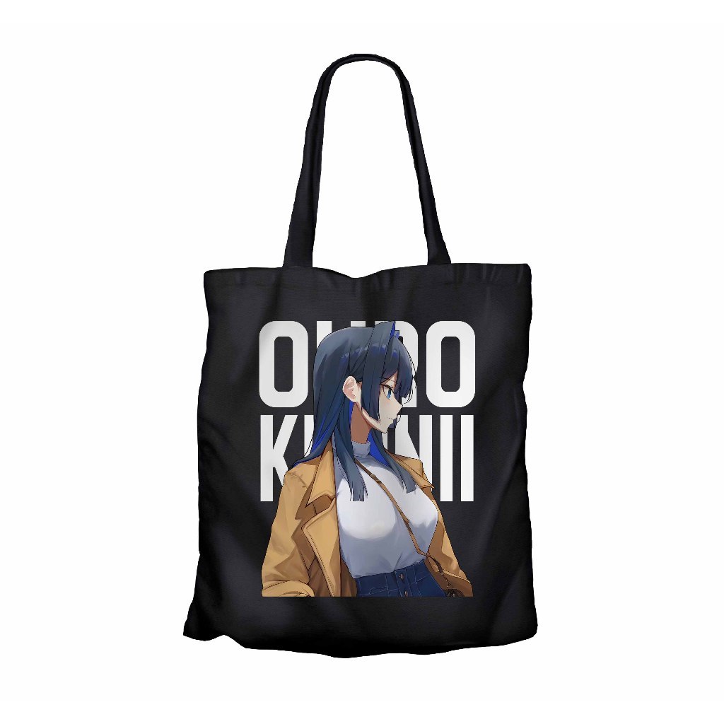 👜กระเป๋าผ้าใบ OURO KRONII SIDE vtuber อะนิเมะ infinite Tote bag - วัสดุผ้าใบ HOLOLIVE ENG