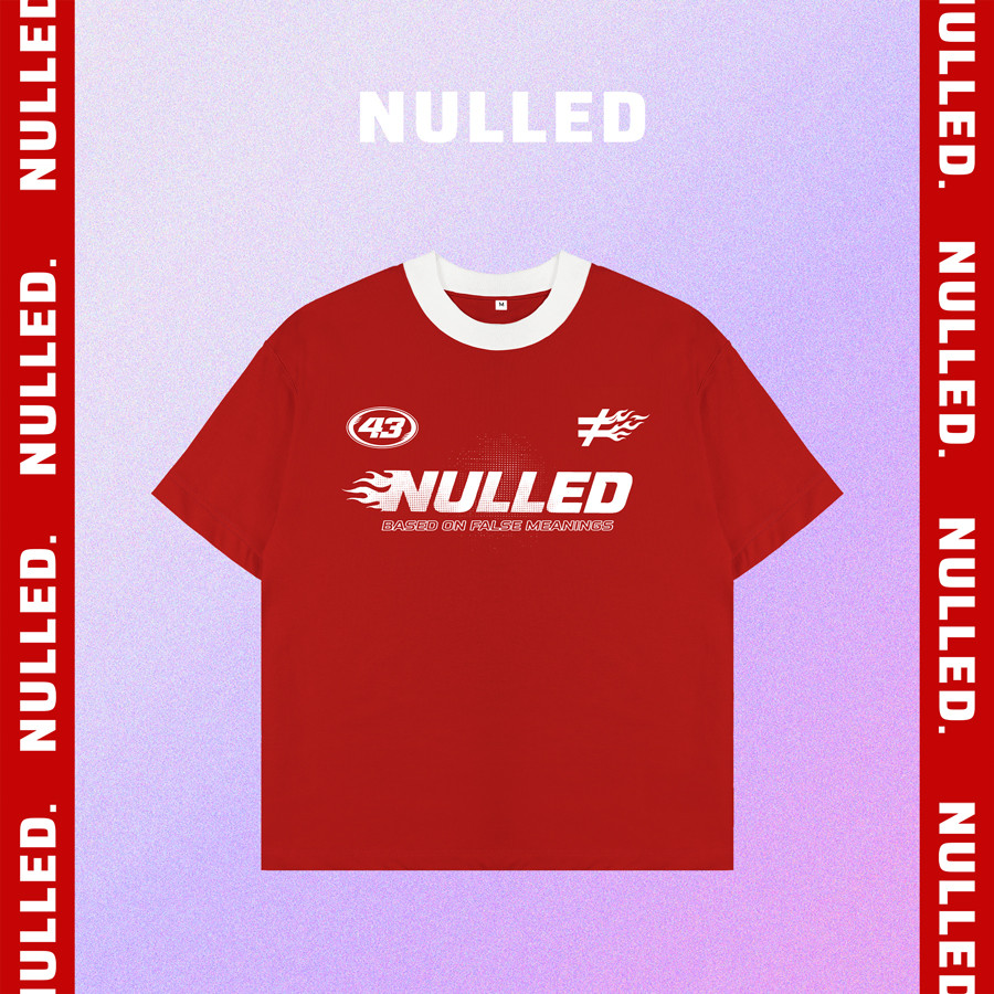เสื้อยืดพิมพ์ลาย NULLED Racing Club Tee ทรงกล่องไดนามิก | N-T366-HC-T7-DOVT