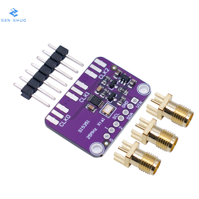 Si5351A SI5351 นาฬิกาสัญญาณเครื่องกําเนิดไฟฟ้าโมดูลสัญญาณความถี่สูง Square Wave ความถี่เครื่องกําเนิ