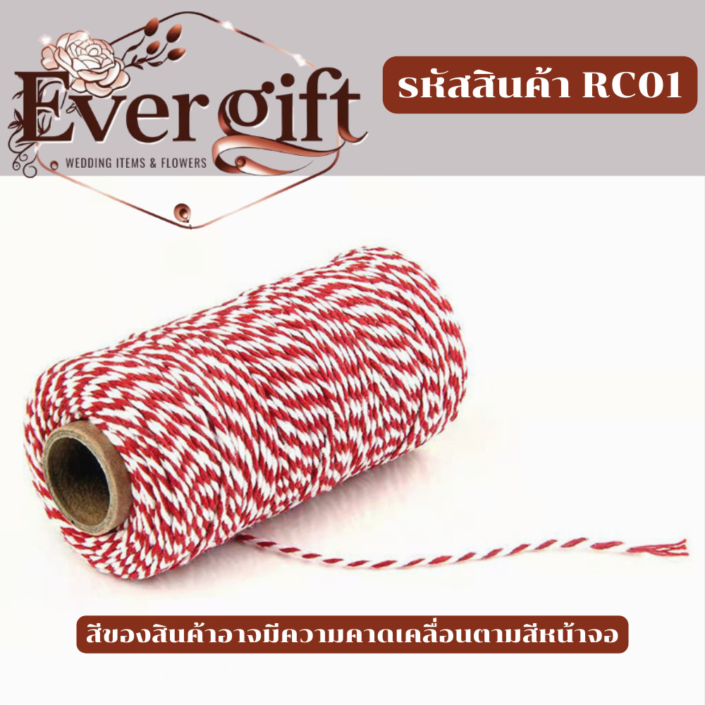 เชือกสี ขนาด 2 มิล ยาว 25 / 100 เมตร สำหรับงาน DIY ต่างๆ มีหลากหลายสีให้เลือก สินค้าพร้อมส่ง