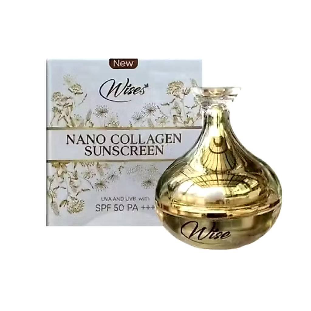 กันแดดหน้าเนียน Wise Nano collagen SPF50PA+++ ไวซ์