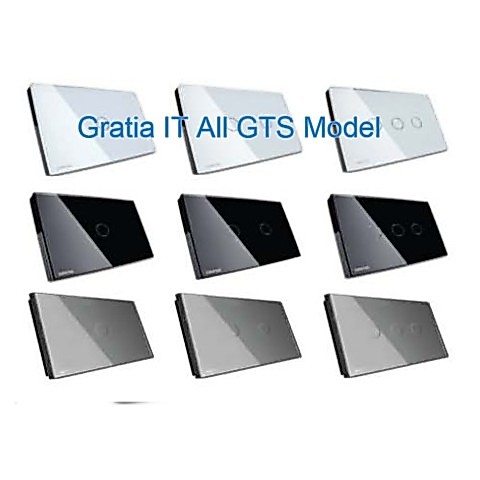 Gratia Switch Standard [C9] สวิตช์ไฟ ระบบสัมผัส ทางเดียว กราเทีย (ไม่รองรับรีโมท Only touch switch not support remote)