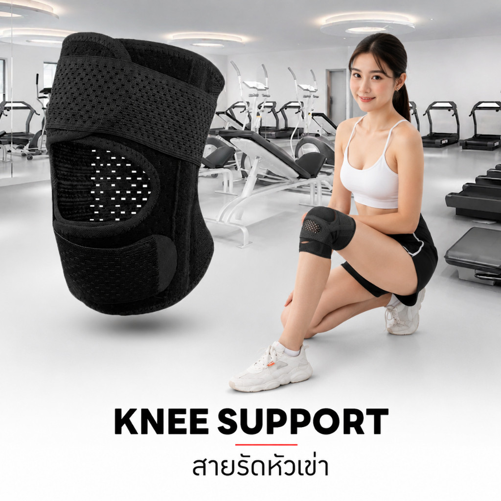 สายรัดเข่า สนับเข่า ผ้ารัดหัวเข่า มีสปริง ซับพอร์ตเข่า รูปที่ 5