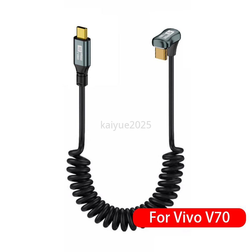 KY98 ประเภท C ถึง C สาย Usb C Fast Charging PD 100W 5A 20Gbps ความเร็วสูงสายเคเบิลข้อมูล USB3.2 Gen2