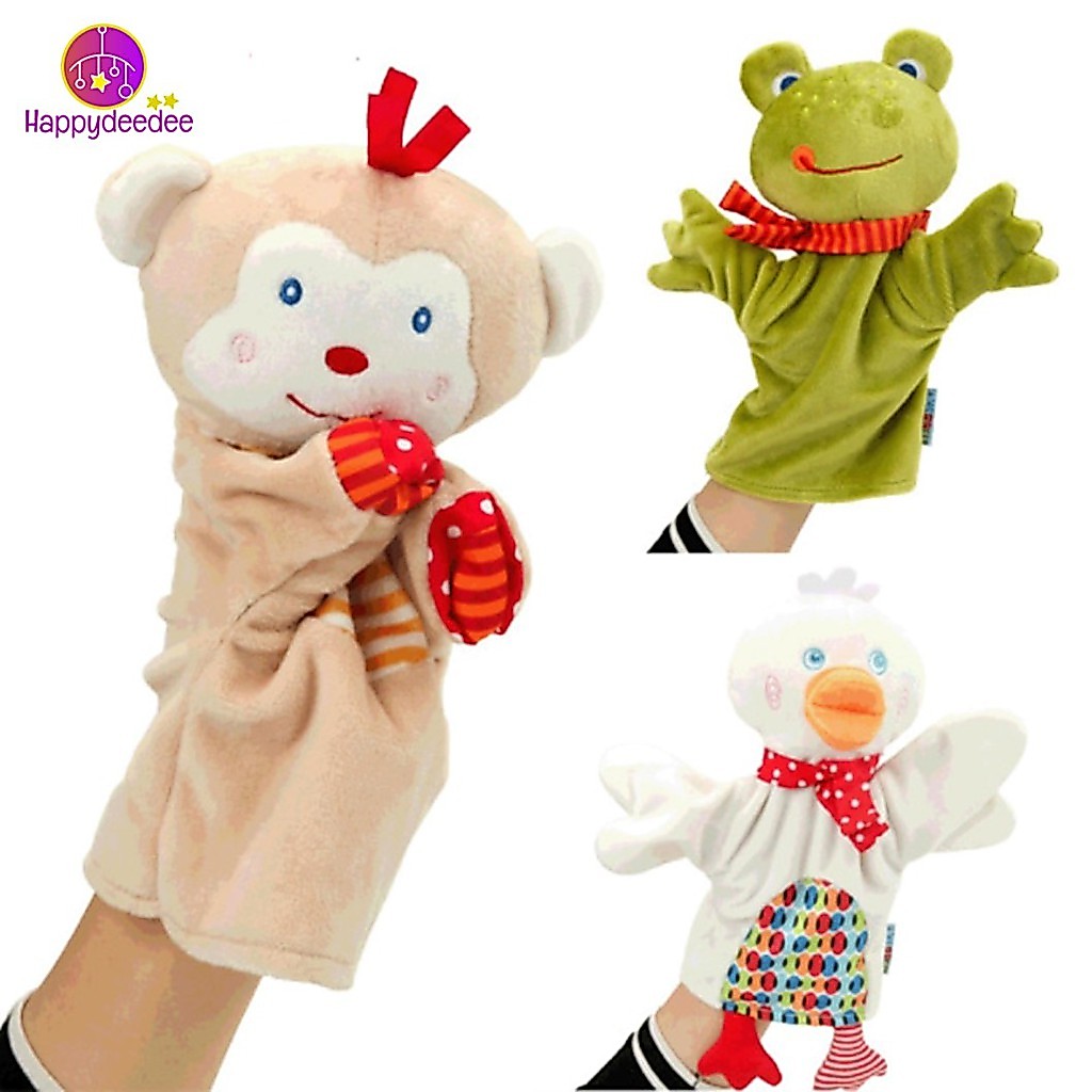 ตุ๊กตาสวมมือ ถุงมือตุ๊กตาของเล่นเด็ก ของเล่นตุ๊กตามือรูปสัตว์.