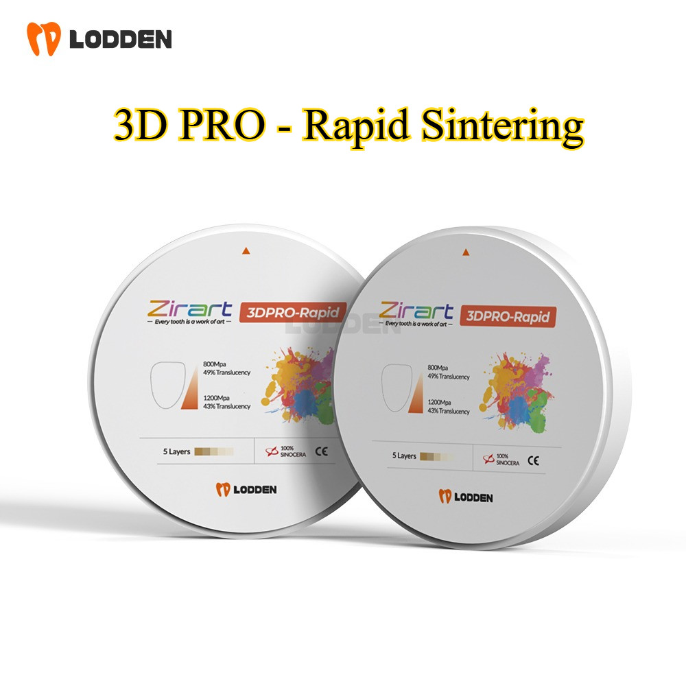 บล็อก Multilayer Pro-Rapid Zirconia 98x12-25 มม.